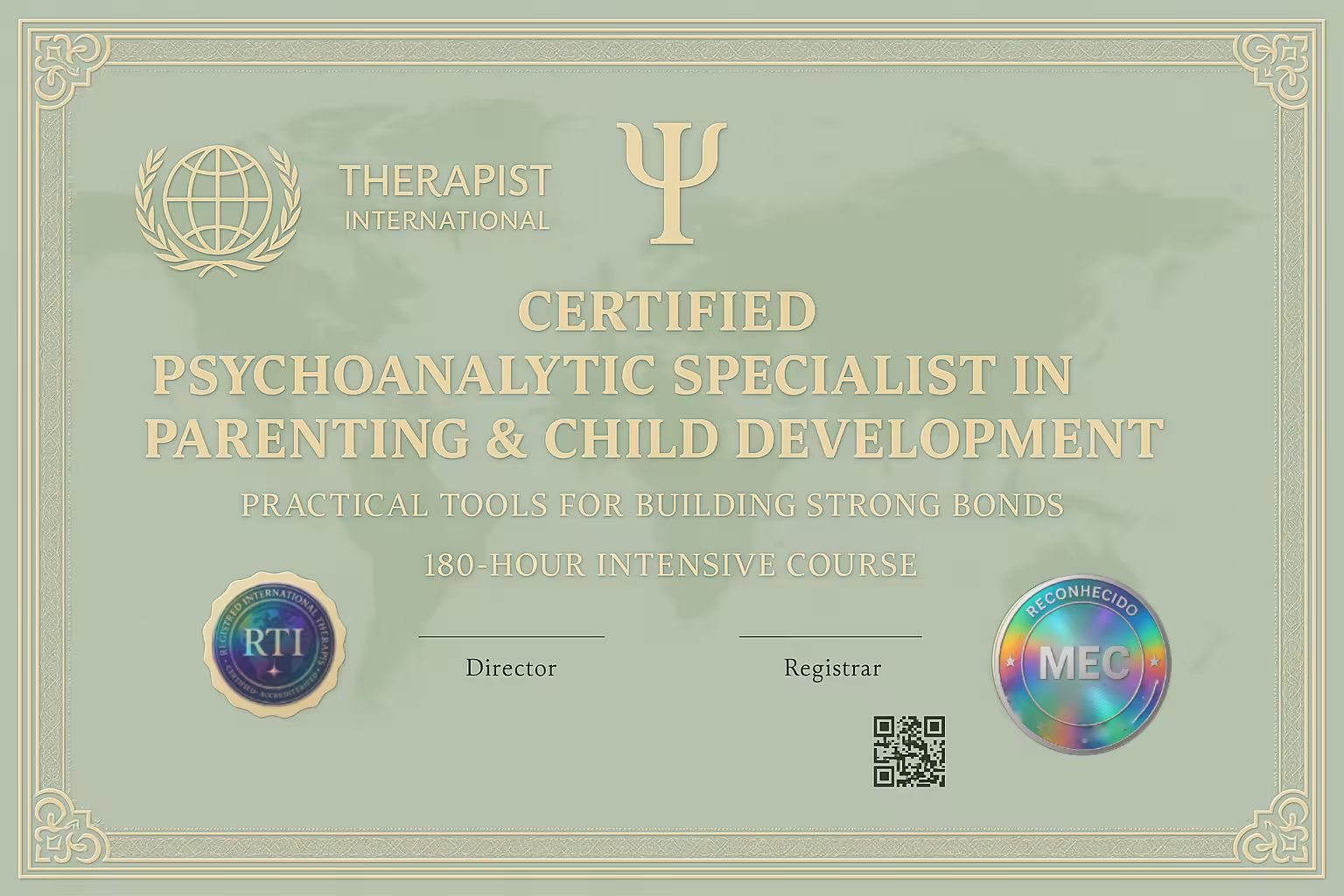 Children specialization certificate